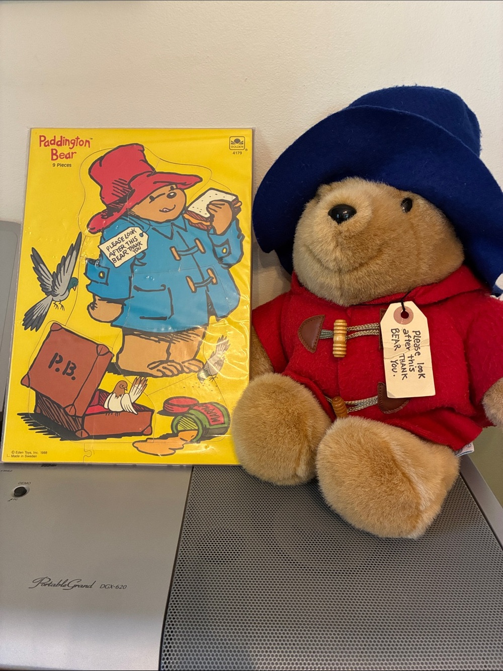 Paddington - VTG. PUZZLE & BEAR PLUSH
